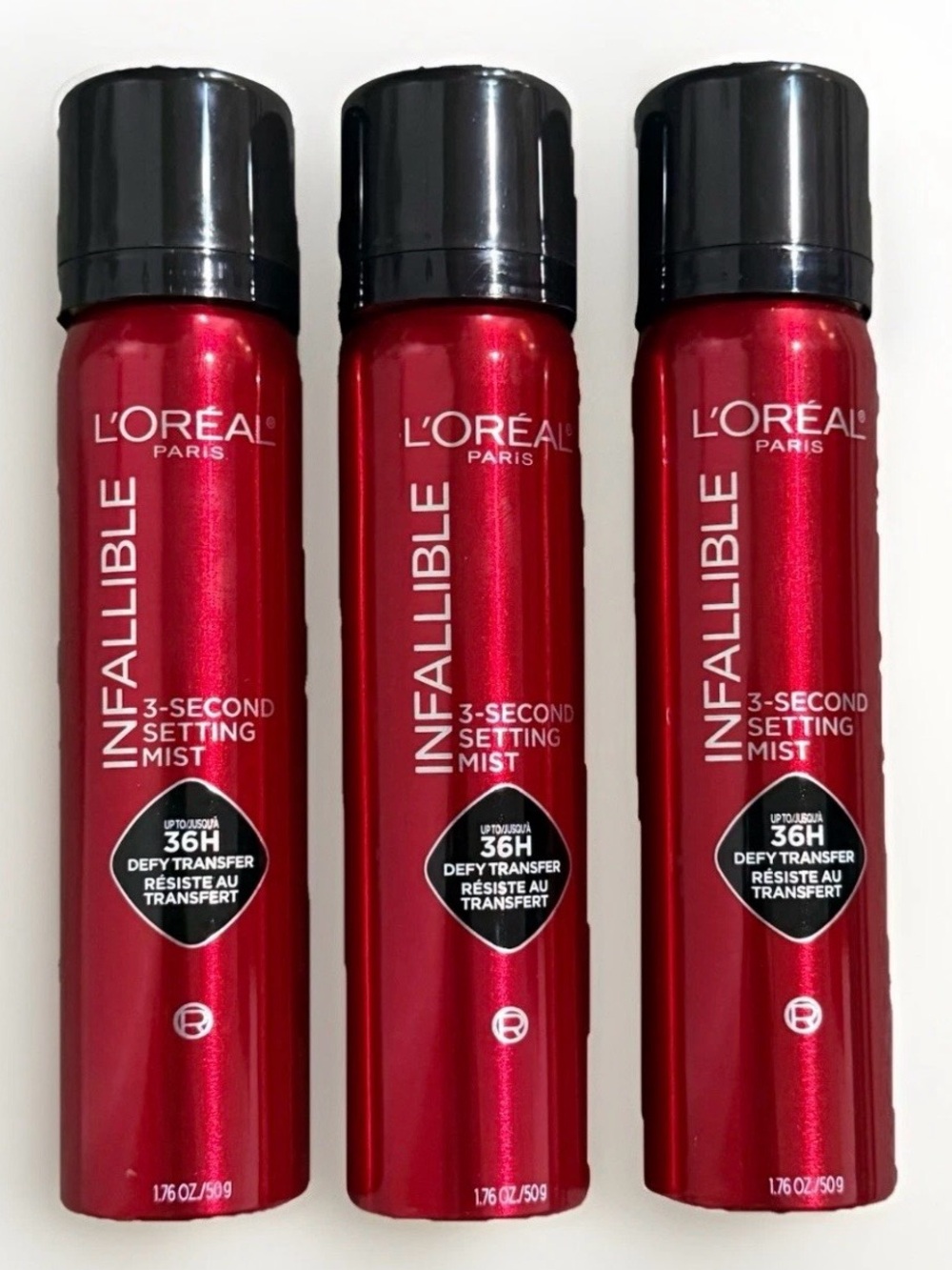 L'Oréal Infallible 3-Second Setting Mist - Set of 3